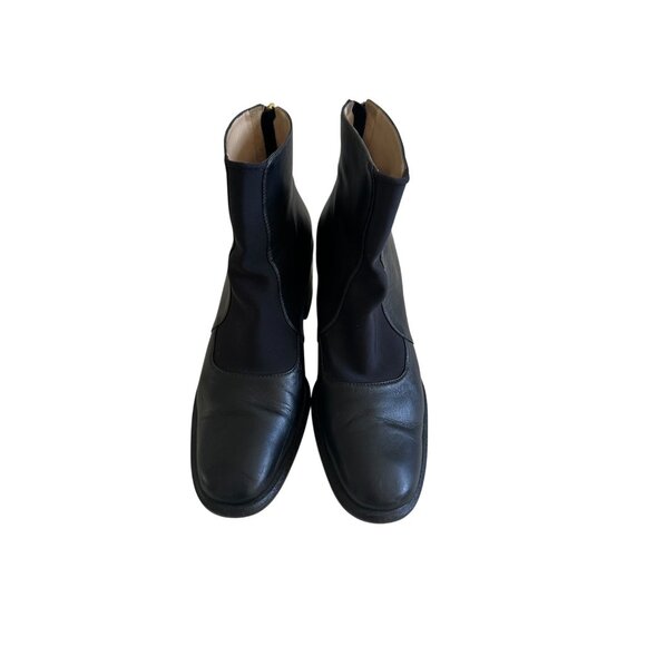 ALCACUZ Women's Black Leather RIding Style Boots Size 38 / US 8 - Picture 8 of 9